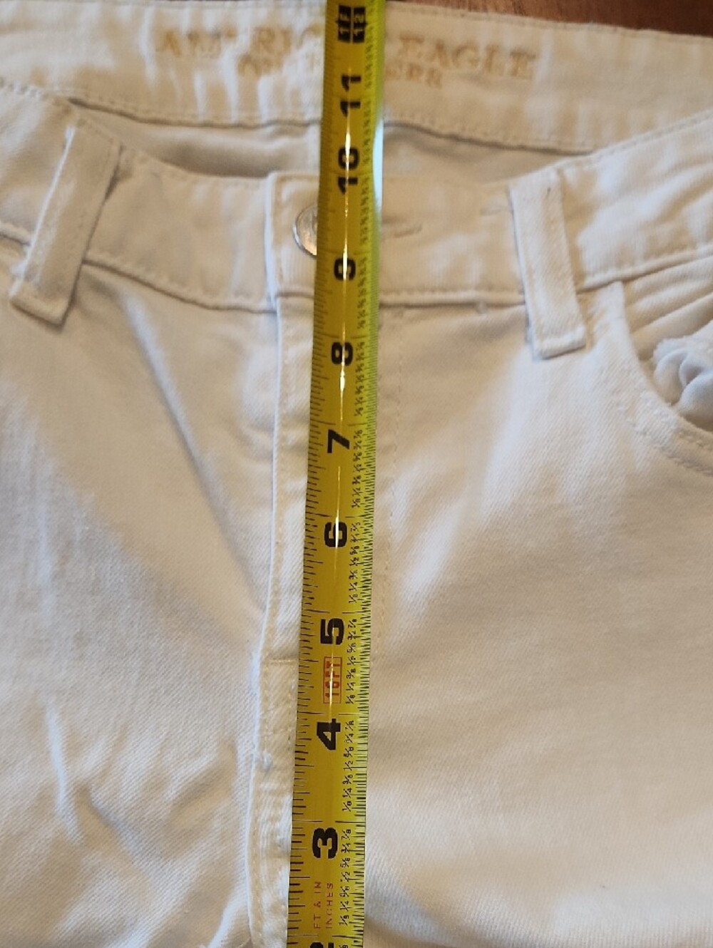 American Eagle Outfitters White Skinny Jeans - Picture 6 of 7